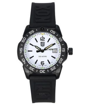 Reloj para hombre Luminox Pacific Diver Ripple con correa de caucho y esfera blanca de cuarzo XS.3127M 200M