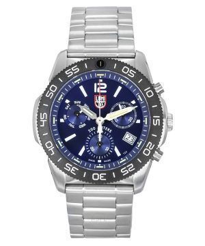 Reloj para hombre Luminox Pacific Diver cronógrafo de acero inoxidable con esfera azul y cuarzo XS.3144 200M