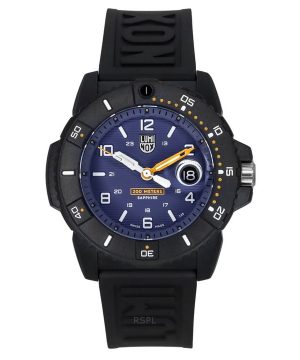 Reloj para hombre Luminox Navy Seal Foundation con correa de caucho y esfera azul de cuarzo Diver's XS.3602.NSF 200M