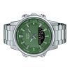 Reloj Casio analógico digital de acero inoxidable con esfera verde de cuarzo AMW-880D-3AV para hombre