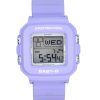 Reloj Casio Baby-G Plus Digital 30.º aniversario con correa de resina morada de cuarzo BGD-10K-6 100M para mujer con soporte esp