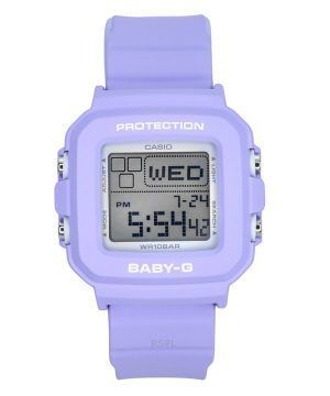 Reloj Casio Baby-G Plus Digital 30.º aniversario con correa de resina morada de cuarzo BGD-10K-6 100M para mujer con soporte esp