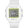 Reloj Casio Baby-G Plus Digital 30.º aniversario con correa de resina blanca de cuarzo BGD-10K-7 100M para mujer con soporte esp