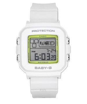 Reloj Casio Baby-G Plus Digital 30.º aniversario con correa de resina blanca de cuarzo BGD-10K-7 100M para mujer con soporte esp