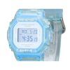 Reloj Casio Baby-G Digital Summer Jelly transparente con correa de resina azul claro cuarzo BGD-565SJ-2 100M para mujer