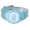 Reloj Casio Baby-G Digital Summer Jelly transparente con correa de resina azul claro cuarzo BGD-565SJ-2 100M para mujer