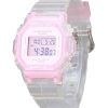 Reloj Casio Baby-G Digital Summer Jelly transparente con correa de resina rosa, cuarzo BGD-565SJ-7 100M para mujer