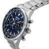 Reloj para hombre Citizen Eco-Drive cronógrafo de acero inoxidable con esfera azul CA4500-91L 100M