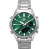 Reloj Casio Edifice analógico digital de acero inoxidable con esfera verde y cuarzo EFV-C120D-3A 100M para hombre