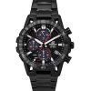 Reloj Casio Edifice Sospensione analógico con cronógrafo Black Ion de acero inoxidable y esfera negra con energía solar EQS-960D