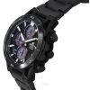 Reloj Casio Edifice Sospensione analógico con cronógrafo Black Ion de acero inoxidable y esfera negra con energía solar EQS-960D