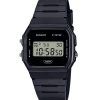 Reloj Casio POP Digital F-91WB-1A unisex con correa de resina de origen biológico y color negro