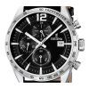 Festina Timeless Chronograph - Reloj de cuarzo para hombre, correa de piel, esfera negra, F16760-4