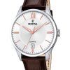 Reloj Festina Classics de cuarzo con correa de piel y esfera blanca F20426-4 para hombre