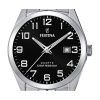 Festina Classics Reloj de cuarzo con esfera negra y acero inoxidable F20437-4 100M para hombre