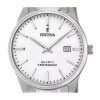 Reloj Festina Classic de acero inoxidable con esfera blanca y cuarzo F20511-2 para hombre