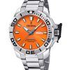 Festina The originals Reloj de buceo de cuarzo con esfera naranja y acero inoxidable F20665-5 200M para hombre