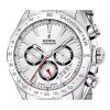 Festina Timeless Chronograph - Reloj de cuarzo para hombre, acero inoxidable, esfera blanca, F20668-1, 100 m