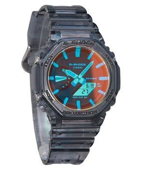 Reloj Casio G-Shock analógico digital transparente con correa de resina y esfera multicolor de cuarzo GA-2100TLS-8A 200M para ho