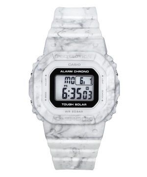 Reloj Casio G-Shock Digital White con correa de resina de base biológica Tough Solar GMS-S5600RT-7 200M para mujer