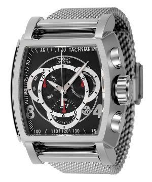 Reloj para hombre Invicta S1 RTodosy cronógrafo de acero inoxidable con esfera negra y cuarzo 46007 100M