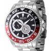 Reloj para hombre Invicta Pro Diver de acero inoxidable con esfera negra y bisel de coque negro y rojo automático Diver&#39,s 47