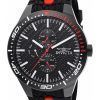 Reloj Invicta Racing GMT con correa de silicona y esfera negra de cuarzo 47553 para hombre