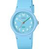 Reloj Casio Pop analógico de cuarzo con esfera azul y correa de resina de origen biológico LQ-24B-2B para mujer