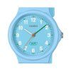 Reloj Casio Pop analógico de cuarzo con esfera azul y correa de resina de origen biológico LQ-24B-2B para mujer