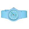 Reloj Casio Pop analógico de cuarzo con esfera azul y correa de resina de origen biológico LQ-24B-2B para mujer