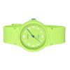 Reloj Casio Pop analógico de cuarzo con correa de resina de origen biológico, color verde lima, esfera verde lima, LQ-24B-3B par