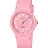 Reloj Casio Pop analógico de cuarzo con correa de resina biológica y esfera rosa LQ-24B-4B para mujer