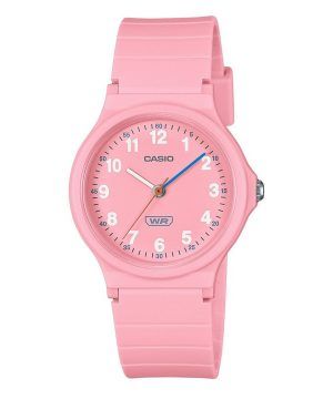 Reloj Casio Pop analógico de cuarzo con correa de resina biológica y esfera rosa LQ-24B-4B para mujer