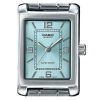 Reloj Casio Standard analógico de acero inoxidable con esfera azul aguamarina y cuarzo LTP-1234DD-2A para mujer