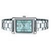 Reloj Casio Standard analógico de acero inoxidable con esfera azul aguamarina y cuarzo LTP-1234DD-2A para mujer