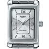 Reloj Casio Standard analógico de acero inoxidable con esfera plateada y cuarzo LTP-1234DD-7A para mujer