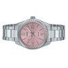 Reloj Casio Standard analógico de acero inoxidable con esfera rosa y cuarzo LTP-1302DD-4A1V para mujer