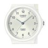 Reloj analógico Casio POP de cuarzo con correa de resina de base biológica y esfera plateada MQ-24B-7B unisex