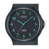 Reloj analógico Casio POP de cuarzo con correa de resina de base biológica y esfera negra MQ-24B-8B unisex