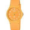 Reloj analógico Casio POP de cuarzo con correa de resina de base biológica y esfera naranja MQ-24B-9B unisex