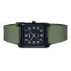 Reloj Casio Standard analógico de cuarzo con correa de resina verde y esfera negra MTP-B175-3BV para hombre