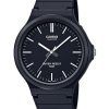 Reloj Casio Youth analógico de cuarzo con correa de resina y esfera negra MW-240-1EV para hombre