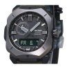 Reloj para hombre Casio ProTrek analógico digital con correa de tela de cordura verde y esfera gris Tough Solar PRW-6900YB-3 100