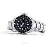 Ratio FreeDiver GMT Series Zafiro Acero inoxidable Esfera negra Automático RTF051 200M Reloj para hombre