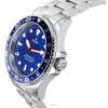 Ratio FreeDiver GMT Series Zafiro Acero inoxidable Esfera azul Automático RTF053 200M Reloj para hombre