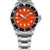 Ratio FreeDiver GMT Series Zafiro Acero inoxidable Esfera naranja Automático RTF055 200M Reloj para hombre