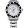 Ratio FreeDiver GMT Series Zafiro Acero inoxidable Esfera blanca Automático RTF057 200M Reloj para hombre