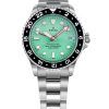 Ratio FreeDiver GMT Series Zafiro Acero inoxidable Esfera verde Automático RTF059 200M Reloj para hombre