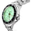 Ratio FreeDiver GMT Series Zafiro Acero inoxidable Esfera verde Automático RTF059 200M Reloj para hombre