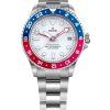 Ratio FreeDiver Serie GMT Zafiro Acero inoxidable Esfera blanca Azul Rojo Pepsi Bisel Automático RTF061 200M Reloj para hombre